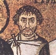 unknow artist belisarius den sore faltherren mosaik fran 550 talet Sweden oil painting artist